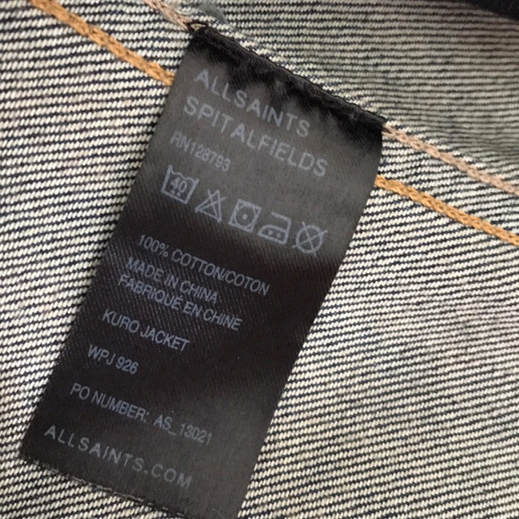 All Saints Denim KURO Jacket - Picture 4 of 6